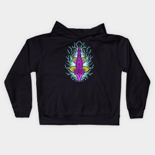 Shred on this guitar!!(fish) Kids Hoodie